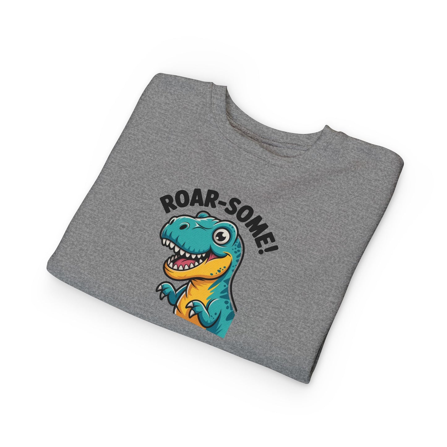 Roar-Some Toddler Dinosaur Sweatshirt | Cute Kids Dino Pullover | Fun Birthday, Playtime & Holiday Gift Apparel