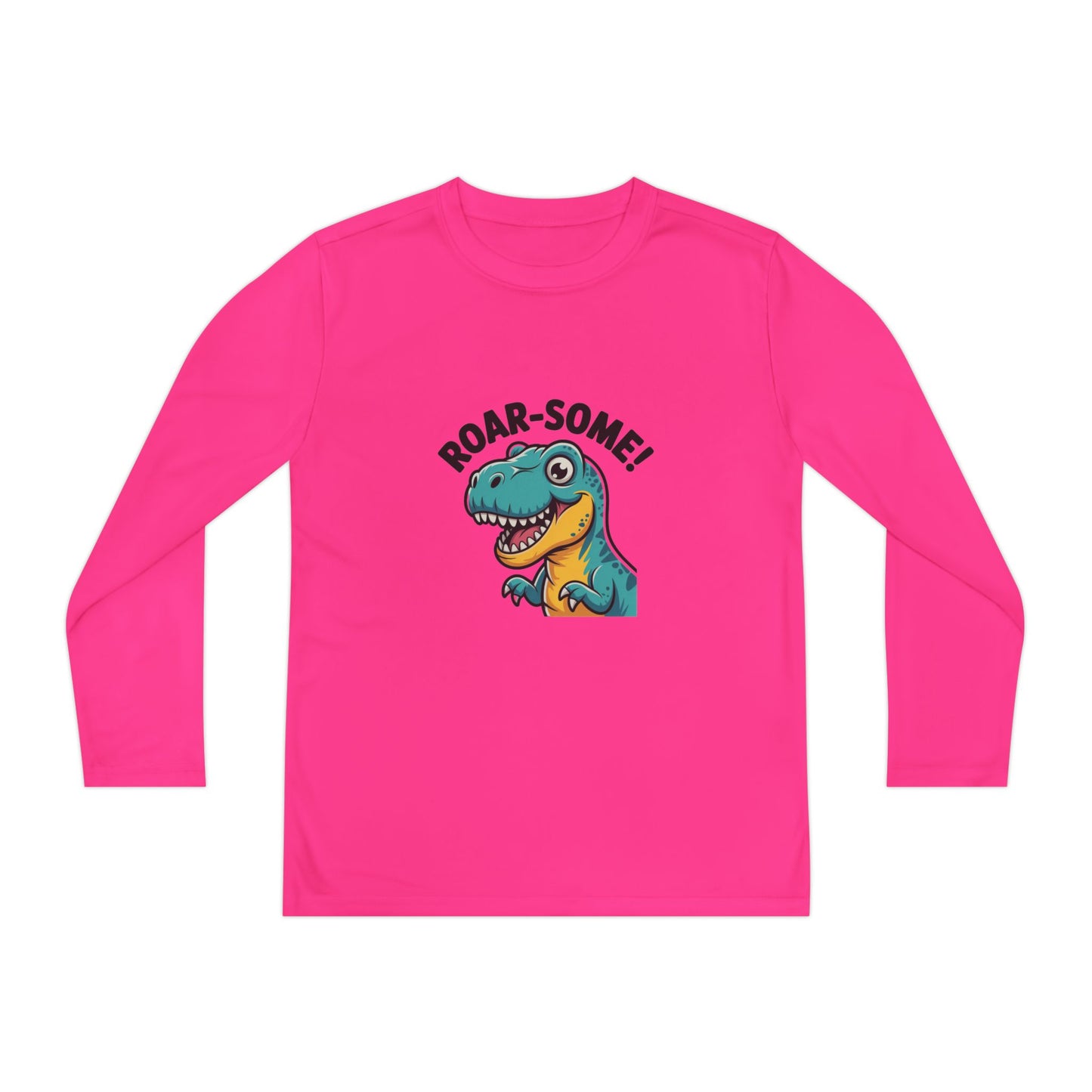Youth Dinosaur Long Sleeve T-Shirt | Funny Kids Dino Tee | Playful Birthday & Holiday Gift Apparel