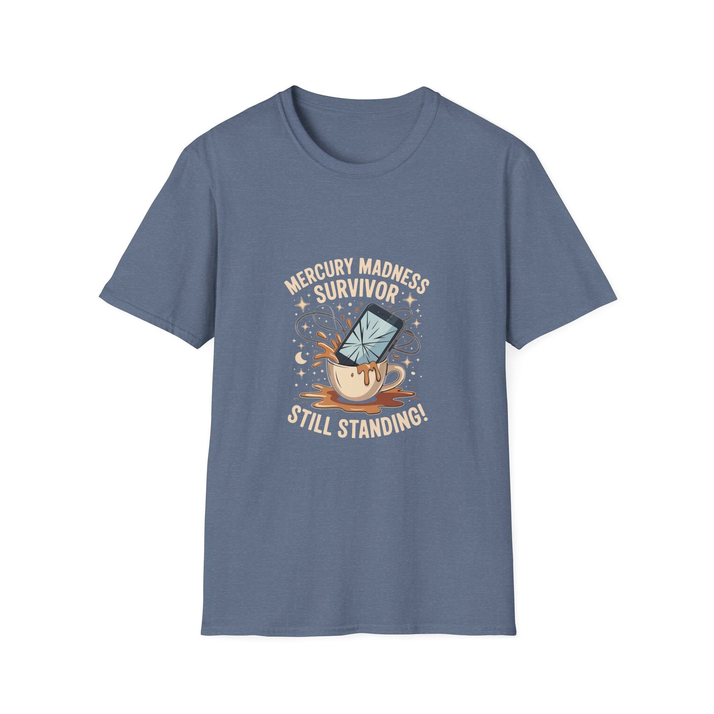 Mercury Madness Survivor T-Shirt, Astrology Tee, Unisex Graphic Tee, Cosmic Humor Tee, Horoscope Shirt, Gift for Astrology Lovers