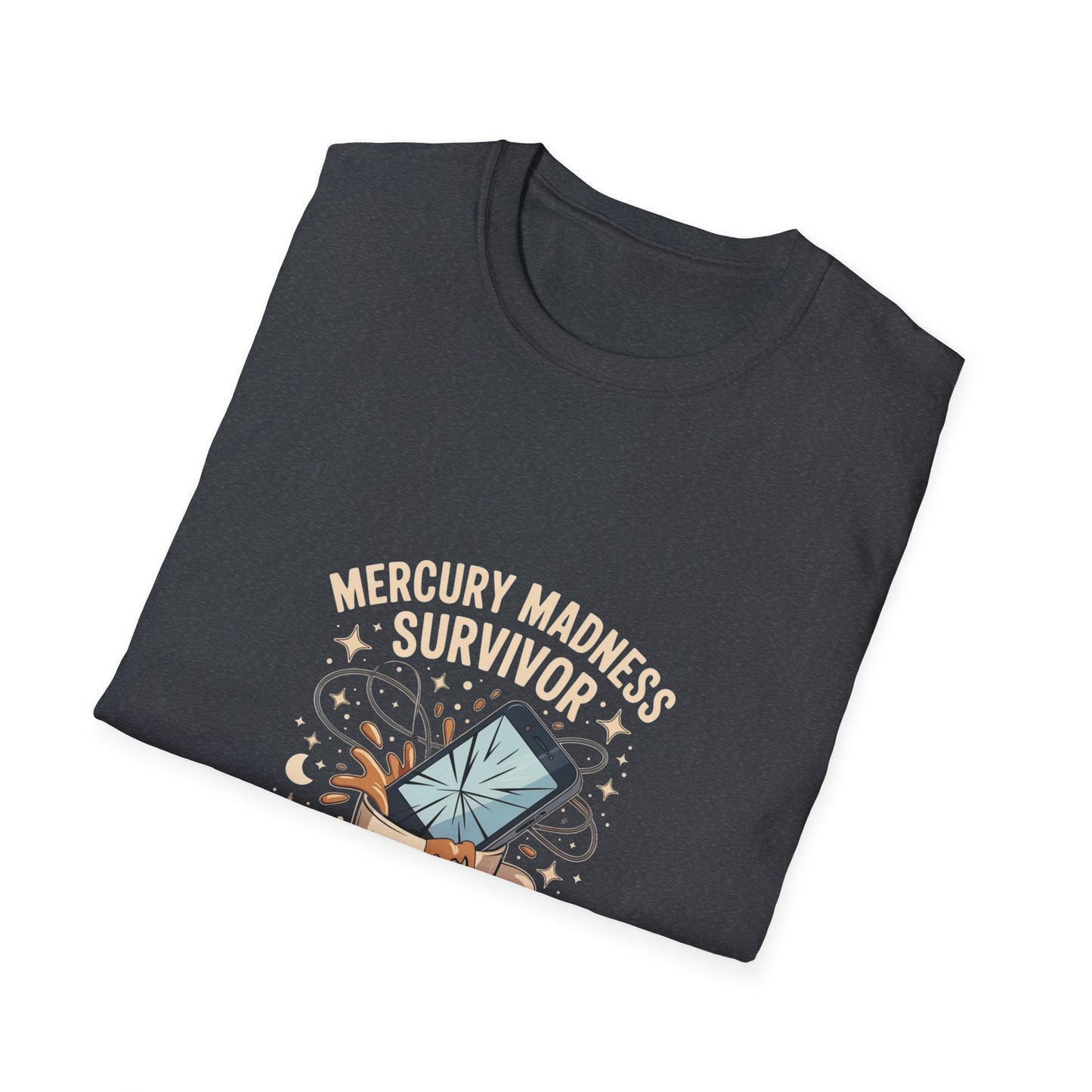 Mercury Madness Survivor T-Shirt, Astrology Tee, Unisex Graphic Tee, Cosmic Humor Tee, Horoscope Shirt, Gift for Astrology Lovers