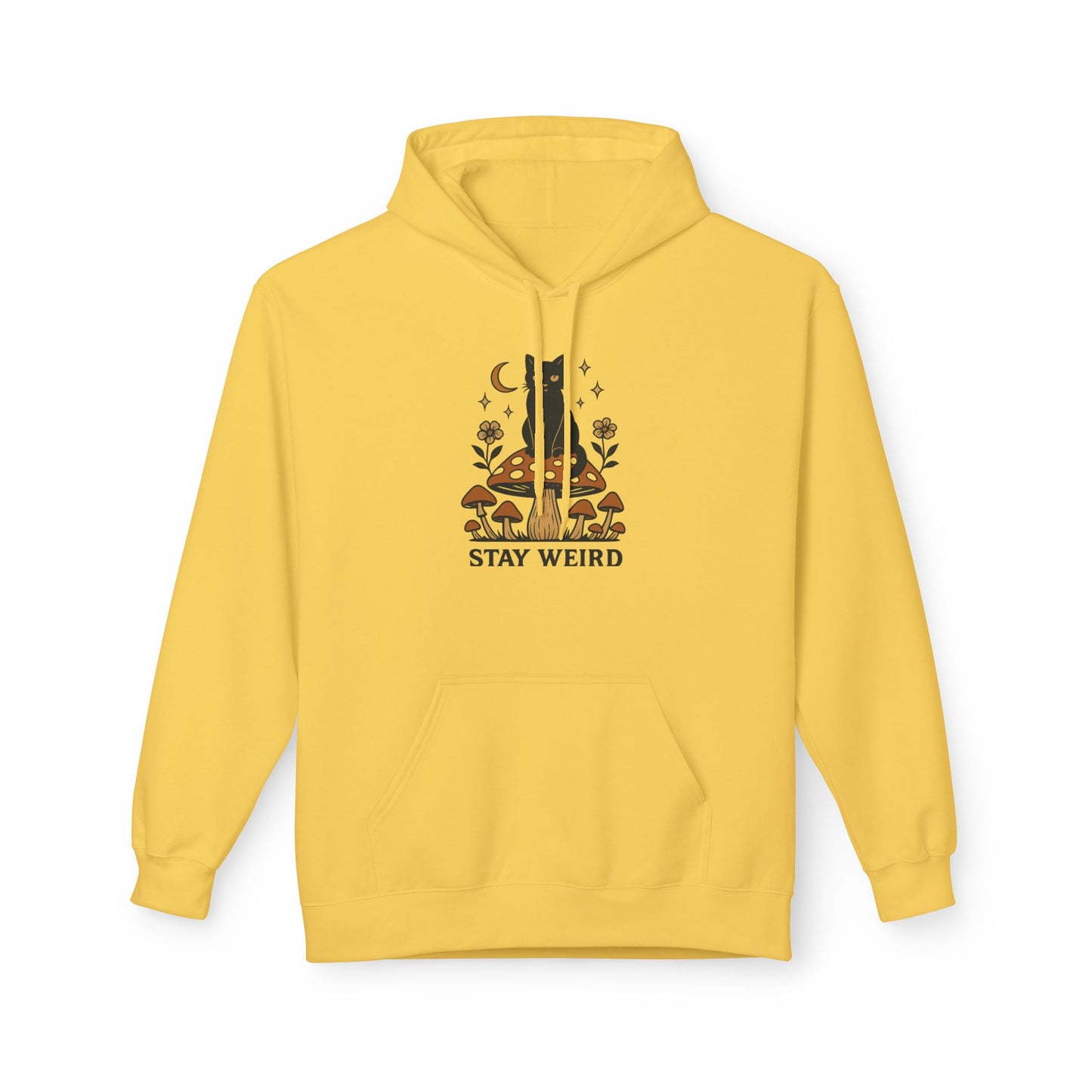 Stay Weird Fleece Hoodie | Unisex Midweight Pullover | Cozy Casual Sweatshirt & Fun Gift for Friends