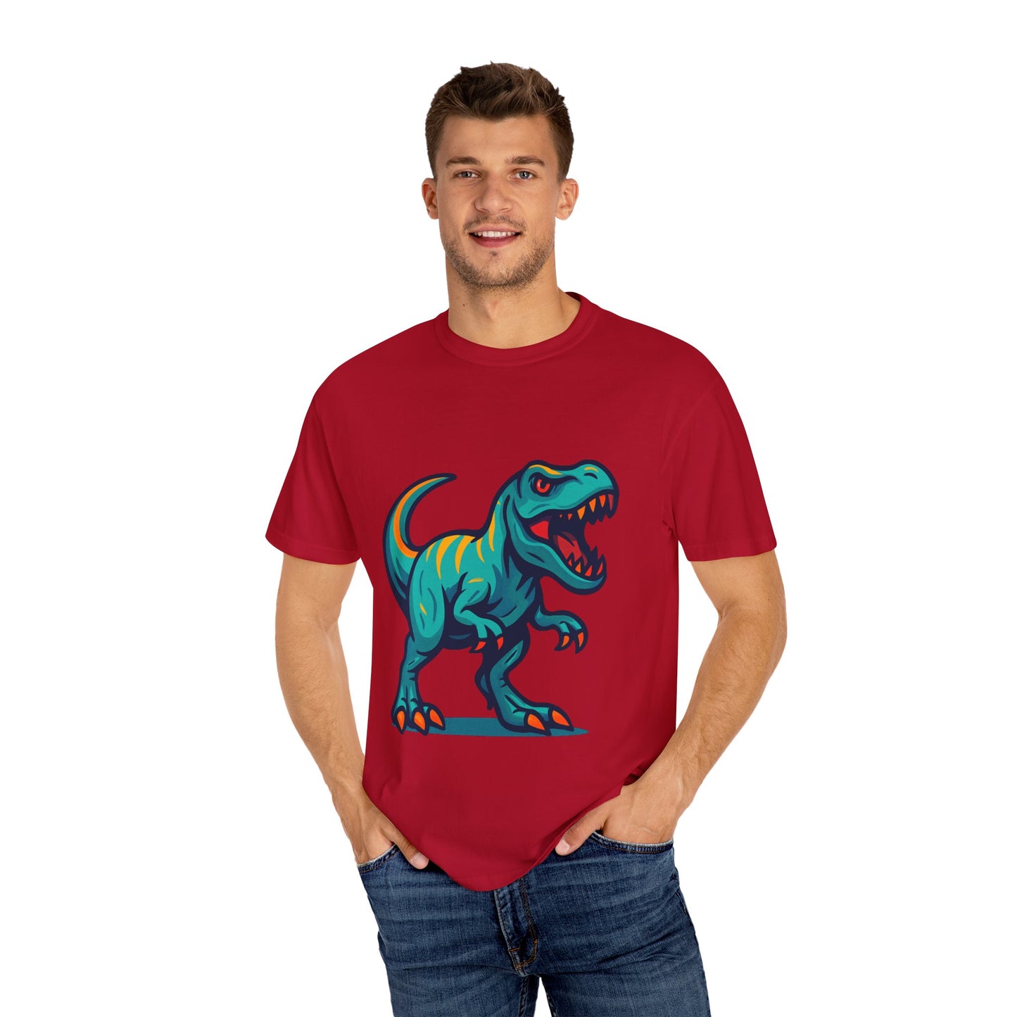 Dinosaur T-Shirt | Fun Cartoon Dino Graphic Tee for Kids & Adults | Unisex Casual Apparel | Perfect Birthday & Holiday Gift