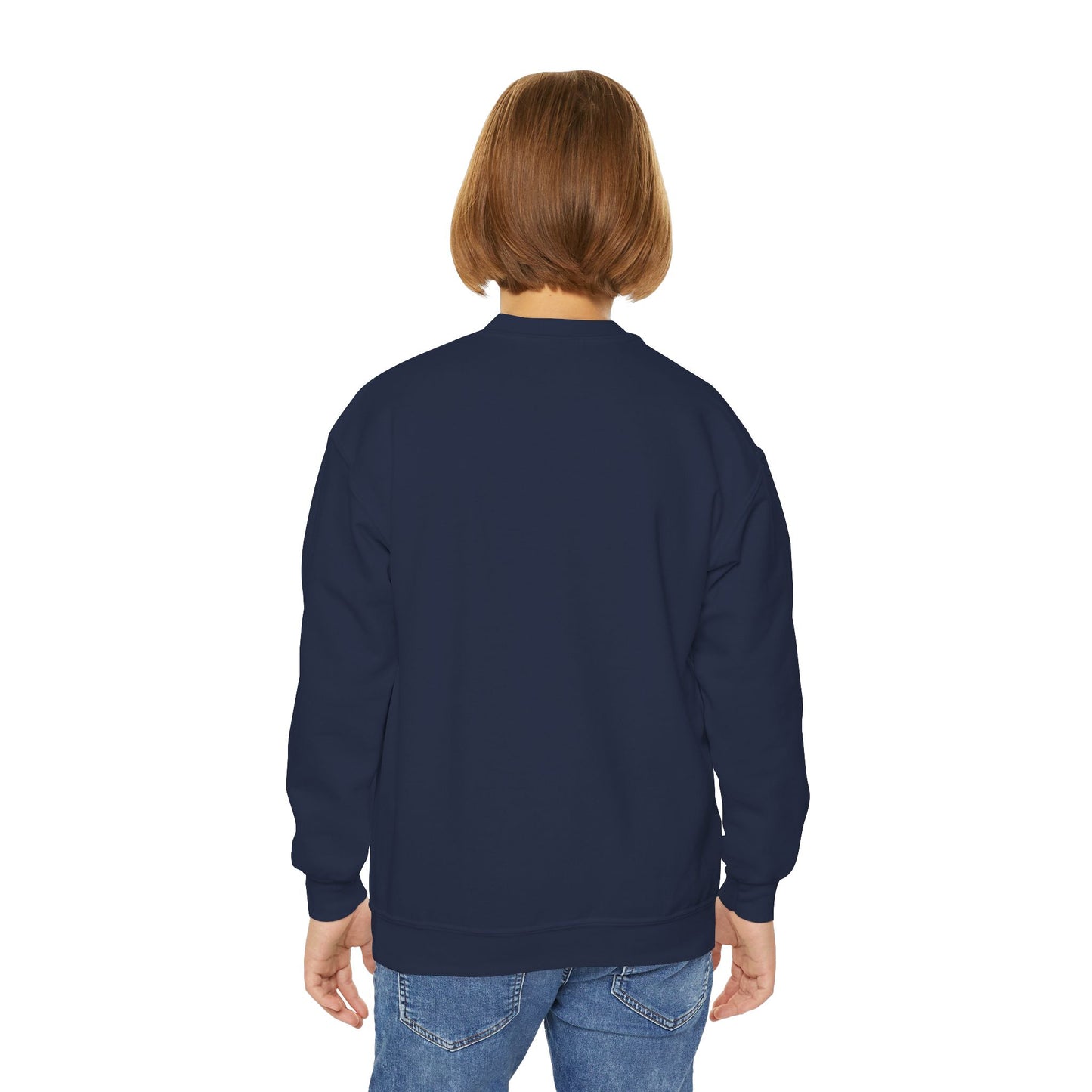 Youth Back to School Crewneck Sweatshirt – Cozy Fall Student Pullover, Fun Kids Fashion, Perfect for School Events & Birthday Gifts