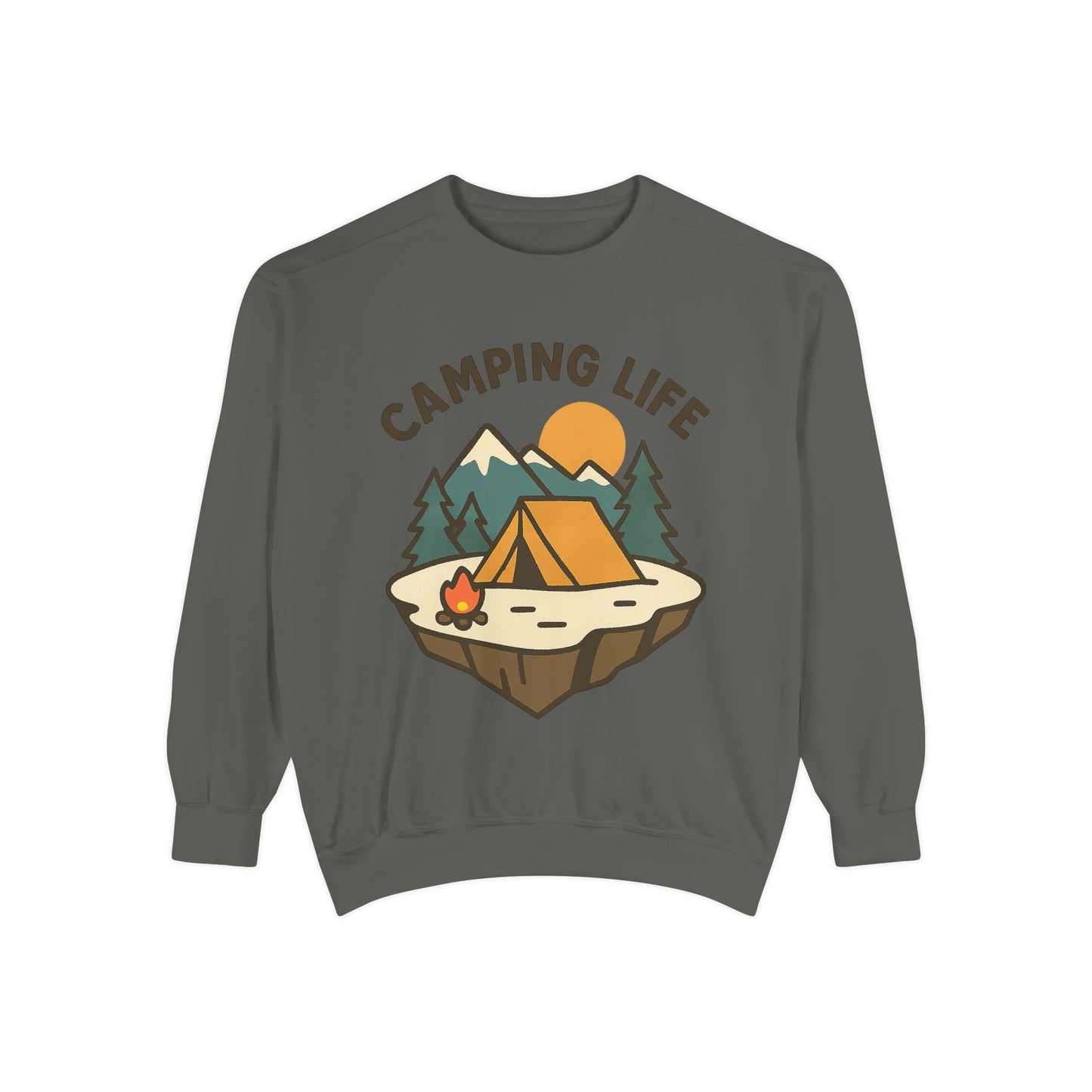 Camping Life Unisex Sweatshirt, Cozy Outdoor Apparel, Gift for Campers, Fall Fashion, Adventure Clothing, Nature Lover's Sweatshirt