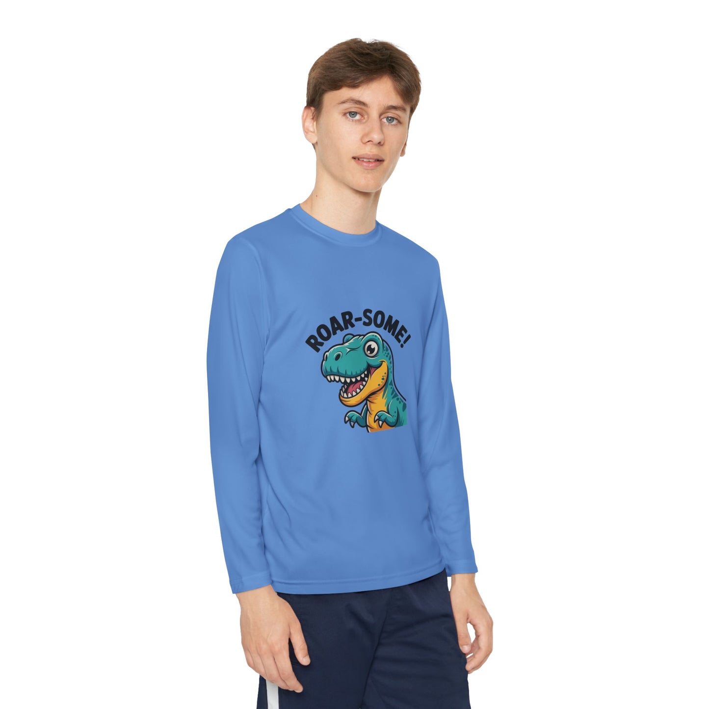 Youth Dinosaur Long Sleeve T-Shirt | Funny Kids Dino Tee | Playful Birthday & Holiday Gift Apparel