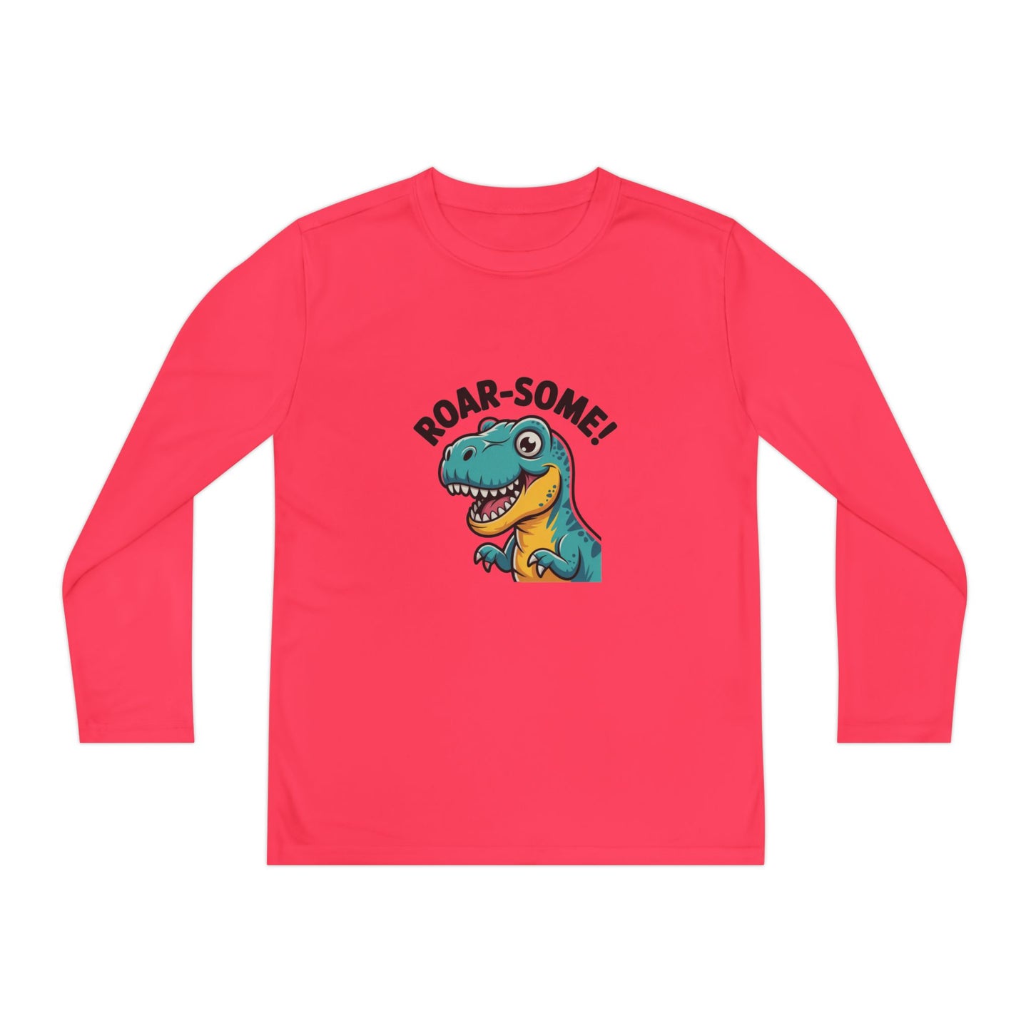 Youth Dinosaur Long Sleeve T-Shirt | Funny Kids Dino Tee | Playful Birthday & Holiday Gift Apparel