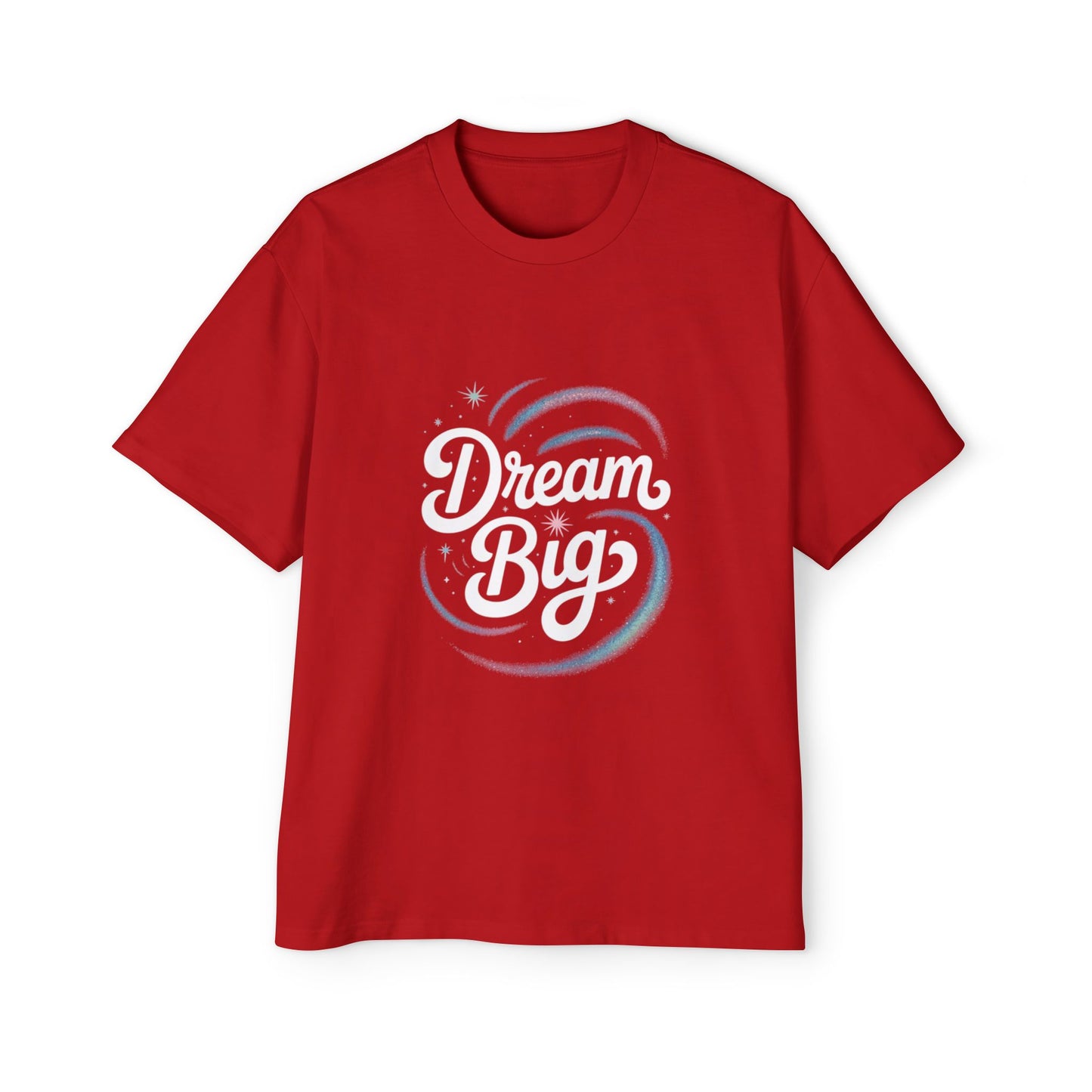 Dream Big Men's Oversized Tee, Motivational Tee, Casual Wear, Gift for Him, Comfy Shirt, Inspirational T-Shirt