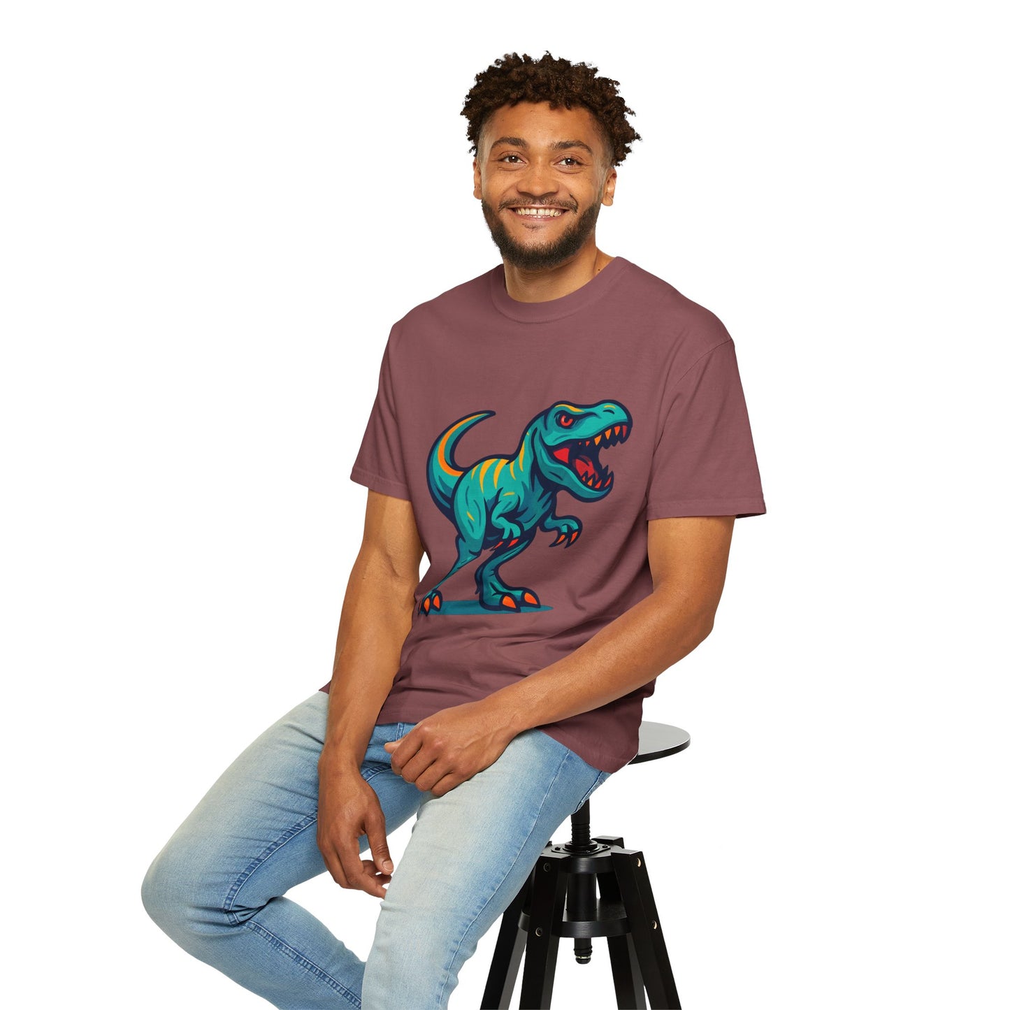 Dinosaur T-Shirt | Fun Cartoon Dino Graphic Tee for Kids & Adults | Unisex Casual Apparel | Perfect Birthday & Holiday Gift