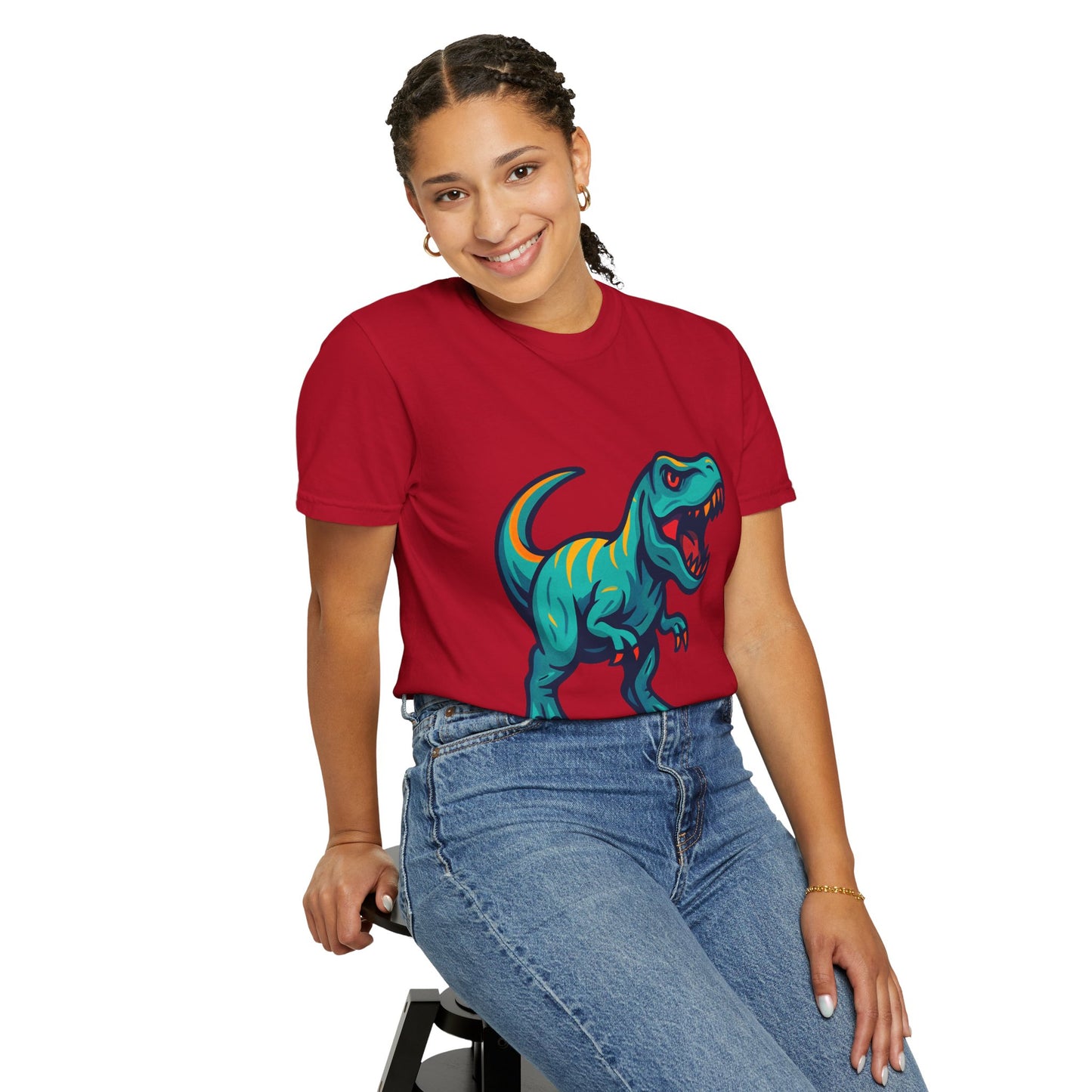 Dinosaur T-Shirt | Fun Cartoon Dino Graphic Tee for Kids & Adults | Unisex Casual Apparel | Perfect Birthday & Holiday Gift