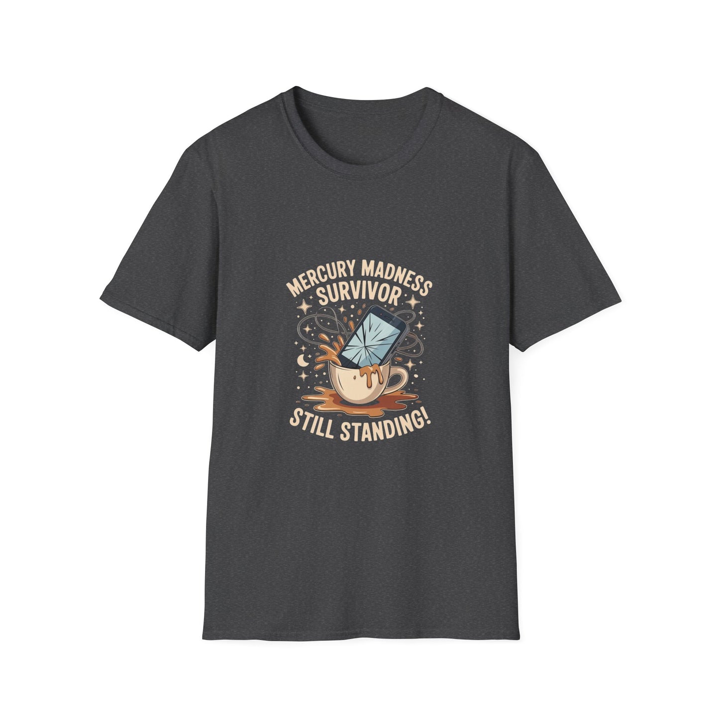 Mercury Madness Survivor T-Shirt, Astrology Tee, Unisex Graphic Tee, Cosmic Humor Tee, Horoscope Shirt, Gift for Astrology Lovers