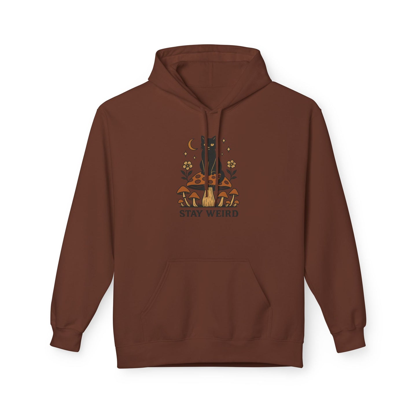 Stay Weird Fleece Hoodie | Unisex Midweight Pullover | Cozy Casual Sweatshirt & Fun Gift for Friends