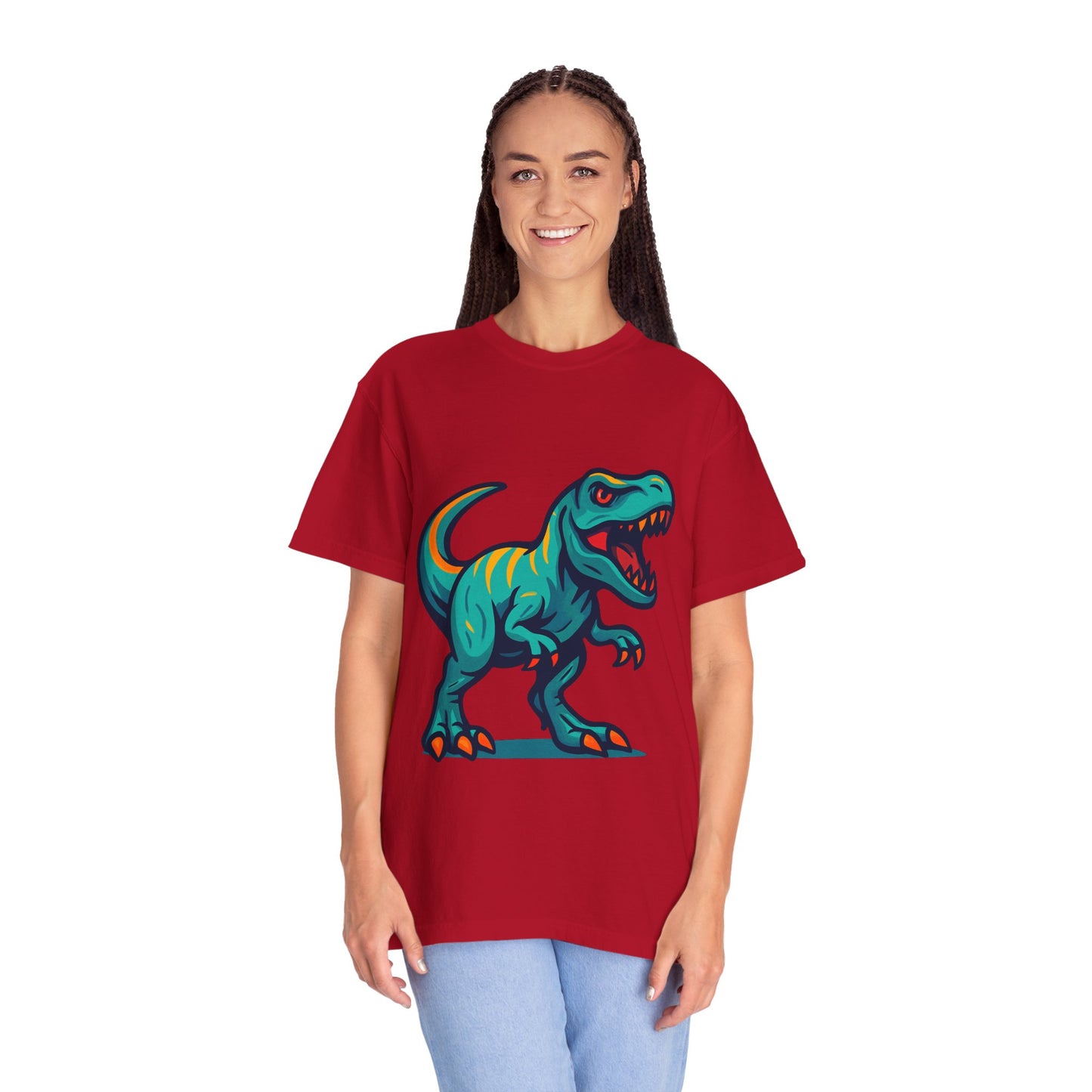 Dinosaur T-Shirt | Fun Cartoon Dino Graphic Tee for Kids & Adults | Unisex Casual Apparel | Perfect Birthday & Holiday Gift