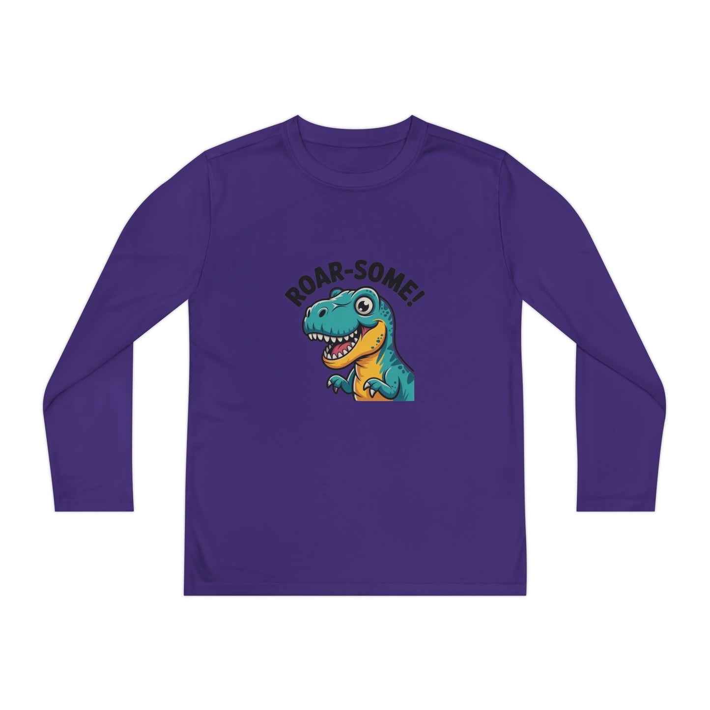 Youth Dinosaur Long Sleeve T-Shirt | Funny Kids Dino Tee | Playful Birthday & Holiday Gift Apparel