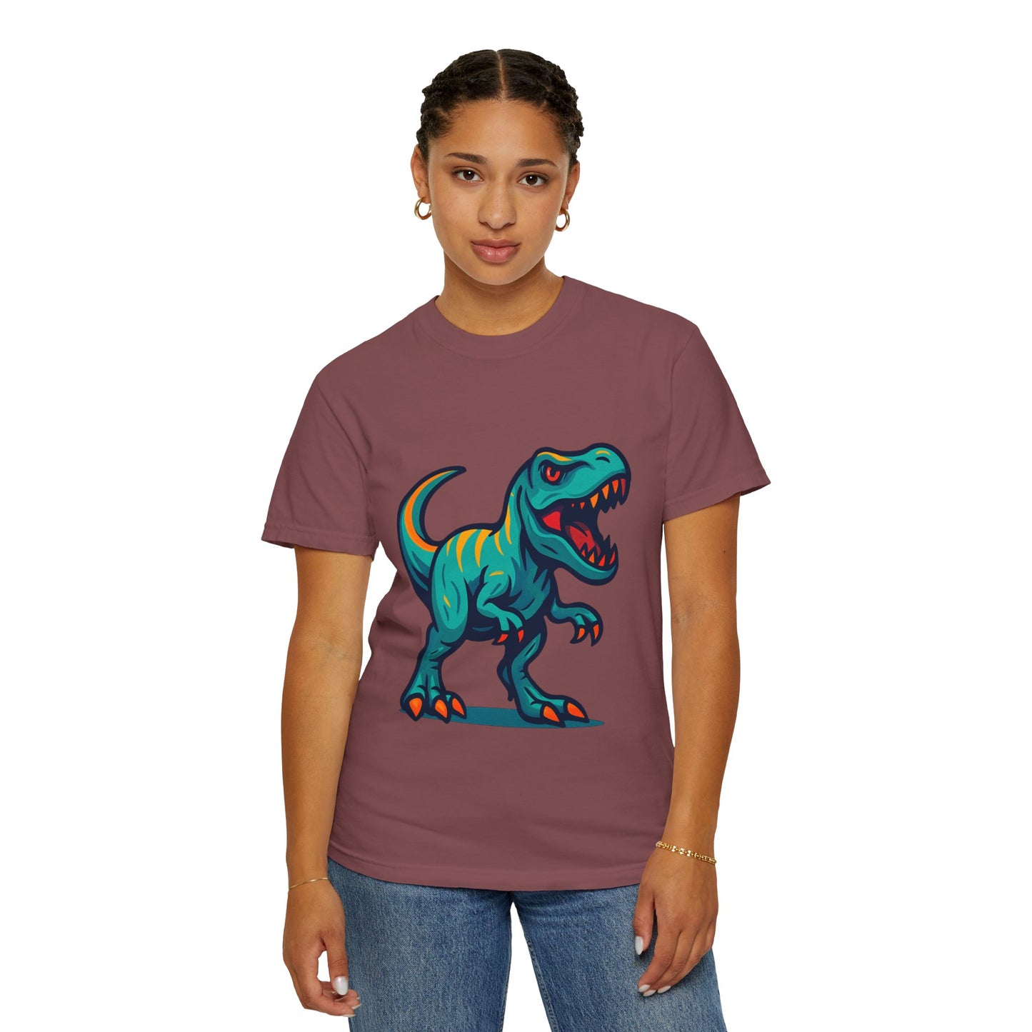 Dinosaur T-Shirt | Fun Cartoon Dino Graphic Tee for Kids & Adults | Unisex Casual Apparel | Perfect Birthday & Holiday Gift