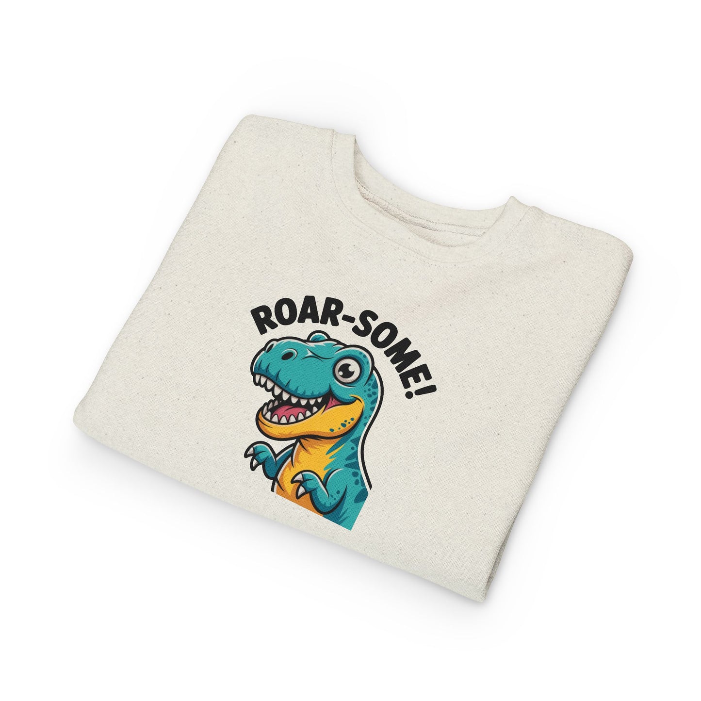 Roar-Some Toddler Dinosaur Sweatshirt | Cute Kids Dino Pullover | Fun Birthday, Playtime & Holiday Gift Apparel