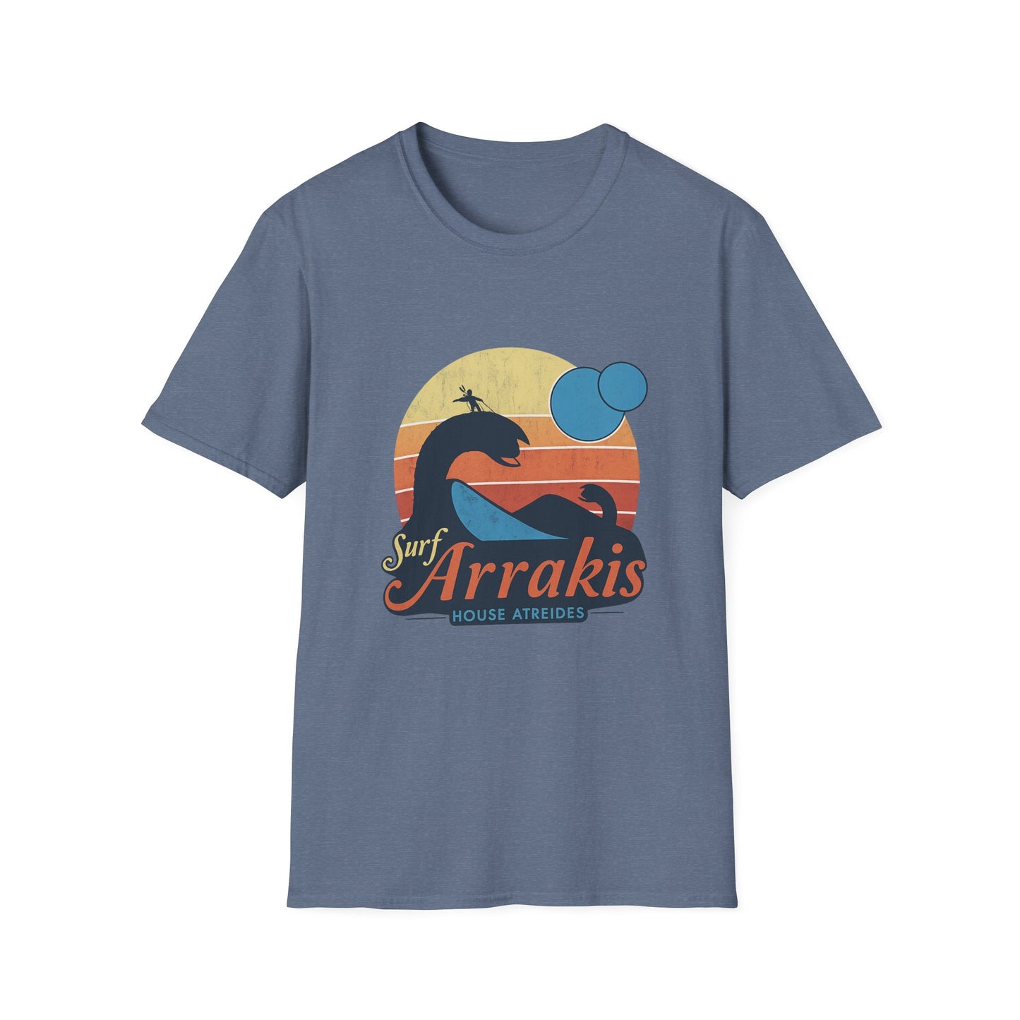 Surf Arrakis Unisex Softstyle T-Shirt, Beachwear, Summer Fashion, Gift for Surfers, Casual Streetwear, Vacation Tee