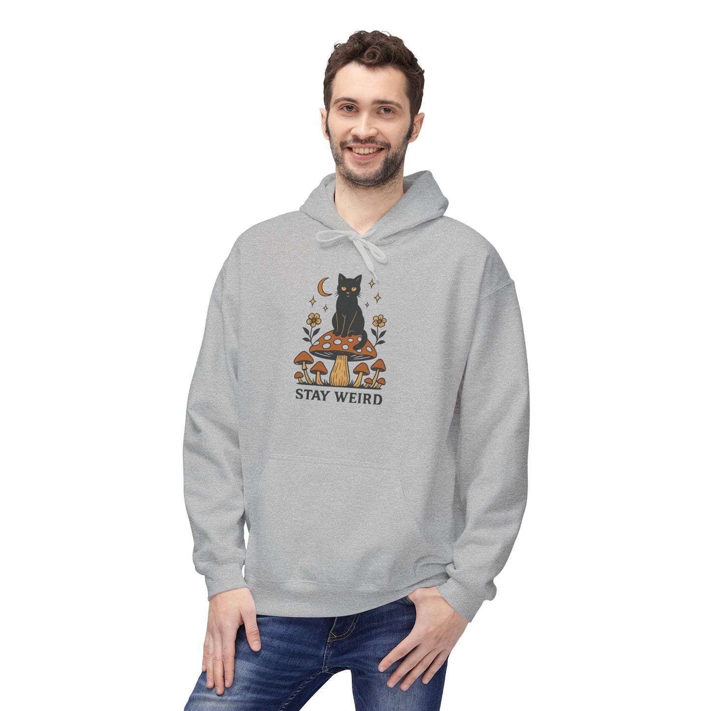 Stay Weird Fleece Hoodie | Unisex Midweight Pullover | Cozy Casual Sweatshirt & Fun Gift for Friends