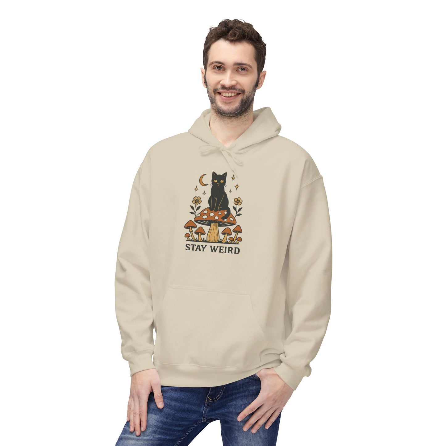 Stay Weird Fleece Hoodie | Unisex Midweight Pullover | Cozy Casual Sweatshirt & Fun Gift for Friends